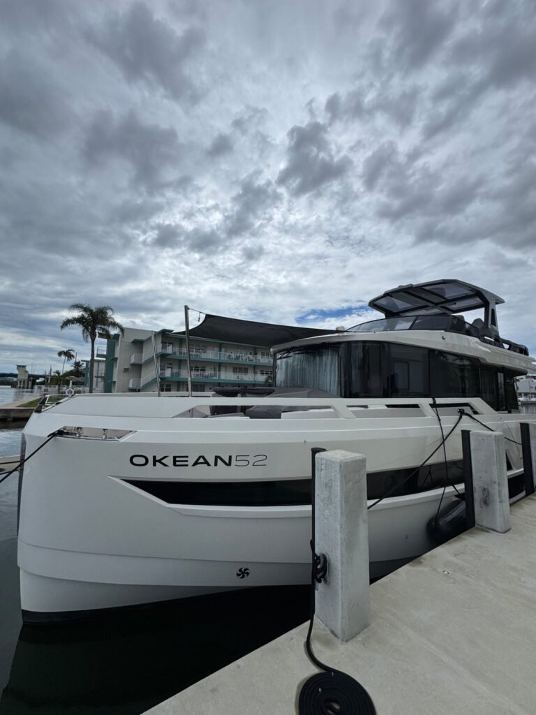 Okean 52 yacht detailing in Miami by 305 Detailing Miami